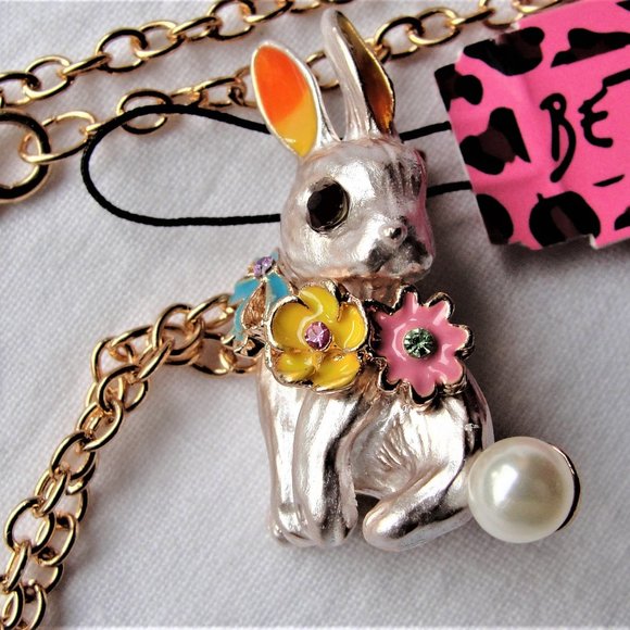 Betsey Johnson Other - FREE w Purchase Betsey Johnson Bunny Necklace Pin